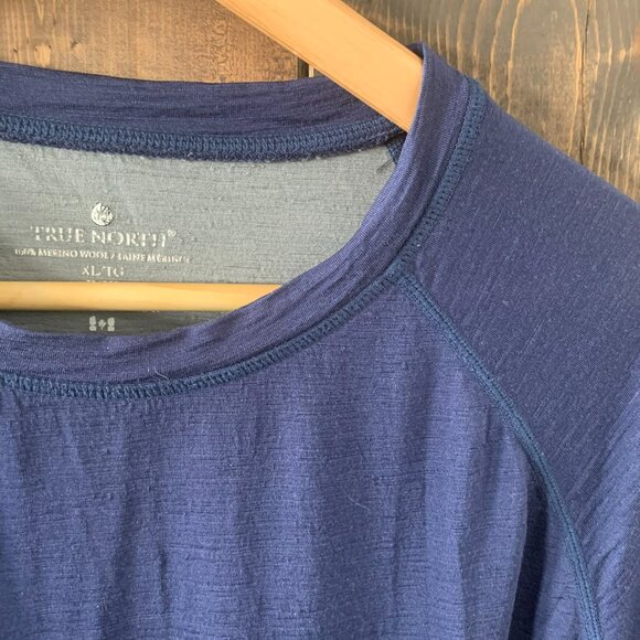 True North 100% Merino Wool Women's Long Sleeve Tee Size XL - Picture 3 of 5